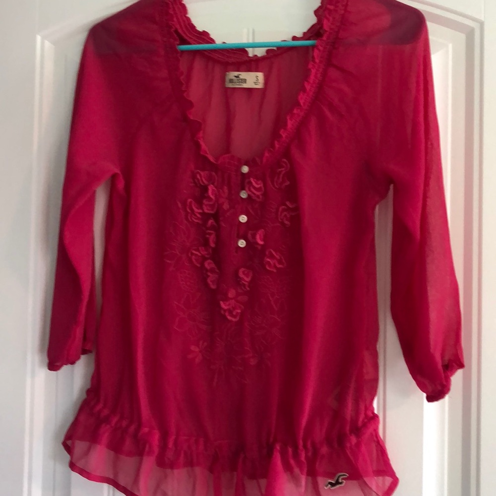 Sheer pink longsleeve